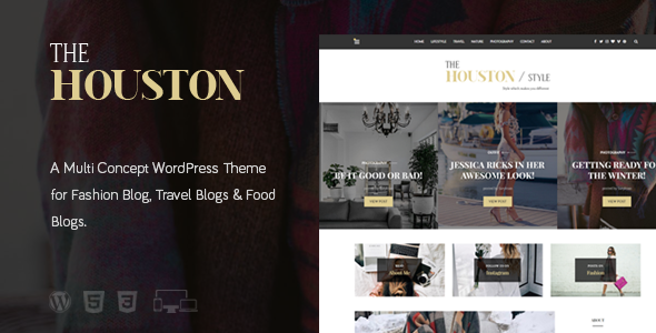 The Houston Preview Wordpress Theme - Rating, Reviews, Preview, Demo & Download