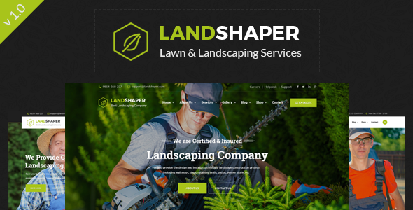 The Landshaper Preview Wordpress Theme - Rating, Reviews, Preview, Demo & Download
