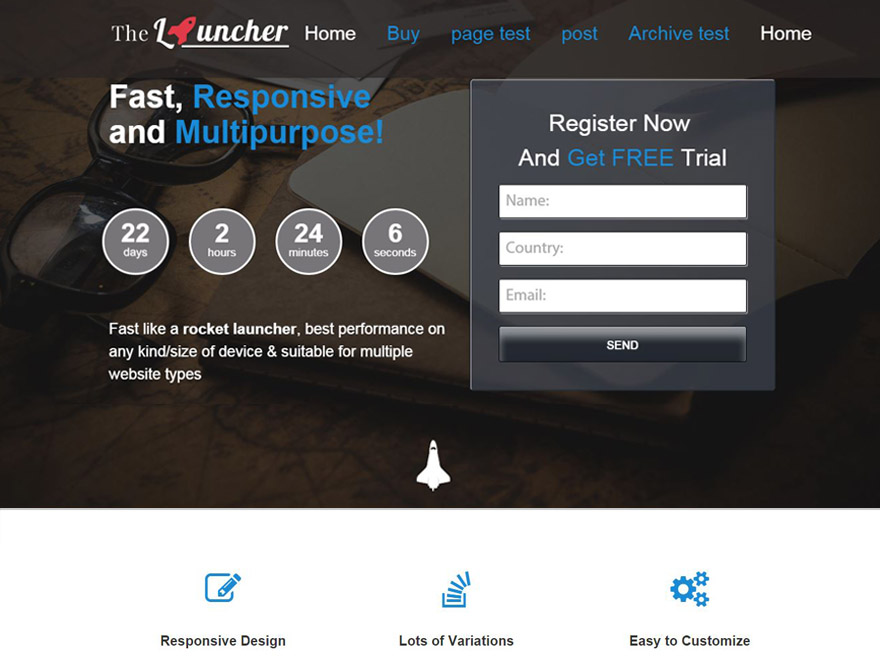 The Launcher Preview Wordpress Theme - Rating, Reviews, Preview, Demo & Download
