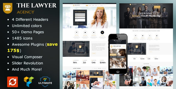 The Lawyer Preview Wordpress Theme - Rating, Reviews, Preview, Demo & Download