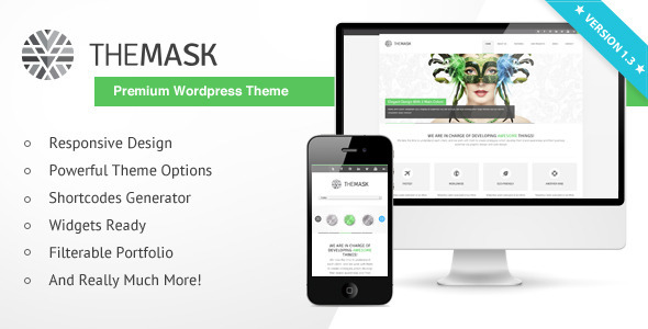 The Mask Preview Wordpress Theme - Rating, Reviews, Preview, Demo & Download