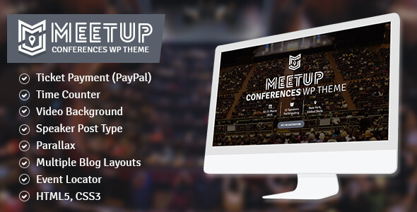 The Meetup Preview Wordpress Theme - Rating, Reviews, Preview, Demo & Download