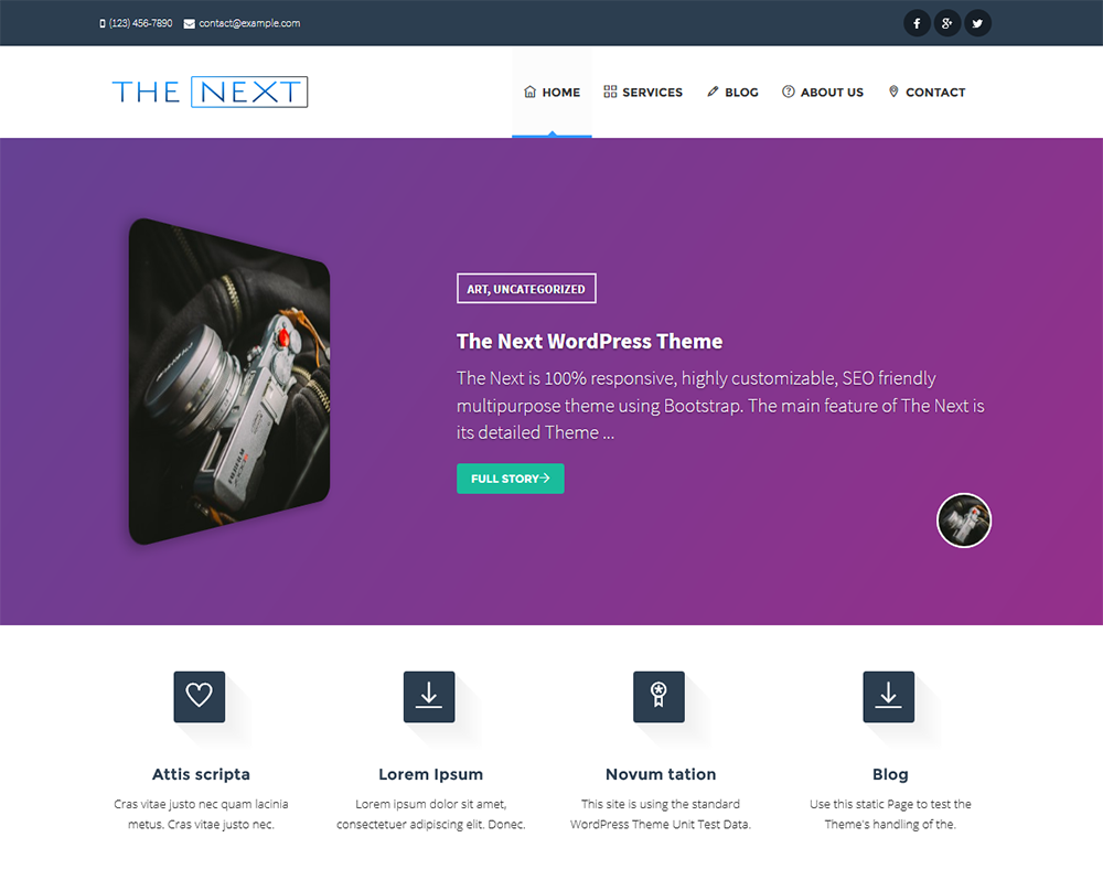The Next Preview Wordpress Theme - Rating, Reviews, Preview, Demo & Download