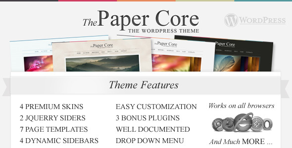 The PaperCore Preview Wordpress Theme - Rating, Reviews, Preview, Demo & Download