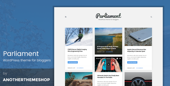 The Parliament Preview Wordpress Theme - Rating, Reviews, Preview, Demo & Download