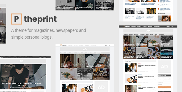 The Print Preview Wordpress Theme - Rating, Reviews, Preview, Demo & Download