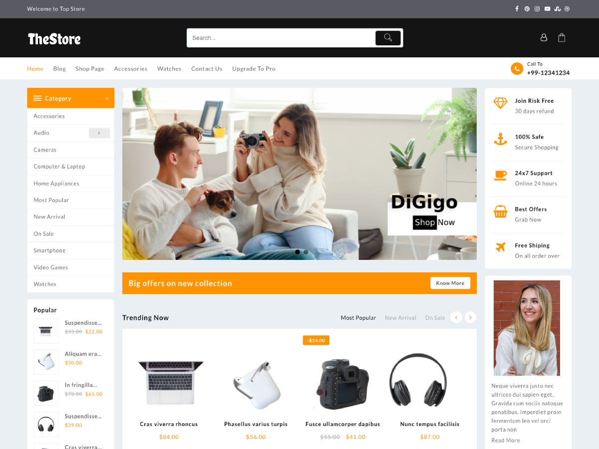 The Store Preview Wordpress Theme - Rating, Reviews, Preview, Demo & Download