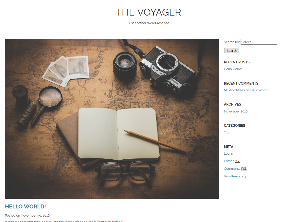 The Voyager Preview Wordpress Theme - Rating, Reviews, Preview, Demo & Download