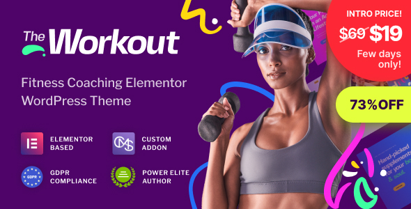 The Workout Preview Wordpress Theme - Rating, Reviews, Preview, Demo & Download
