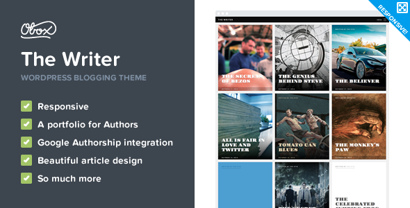 The Writer Preview Wordpress Theme - Rating, Reviews, Preview, Demo & Download