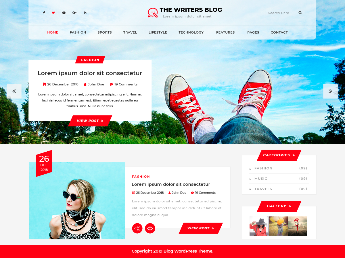The Writers Preview Wordpress Theme - Rating, Reviews, Preview, Demo & Download