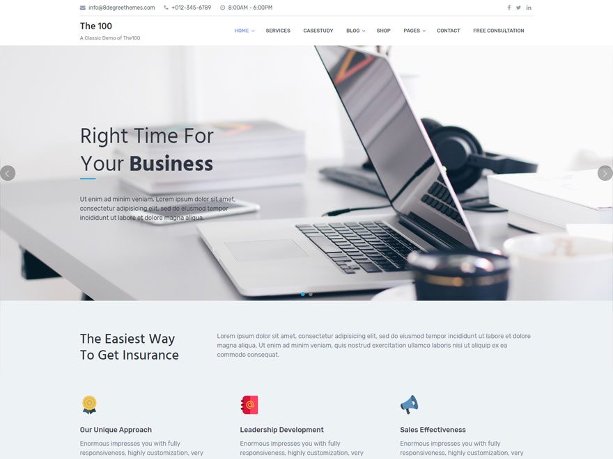 The100 Preview Wordpress Theme - Rating, Reviews, Preview, Demo & Download