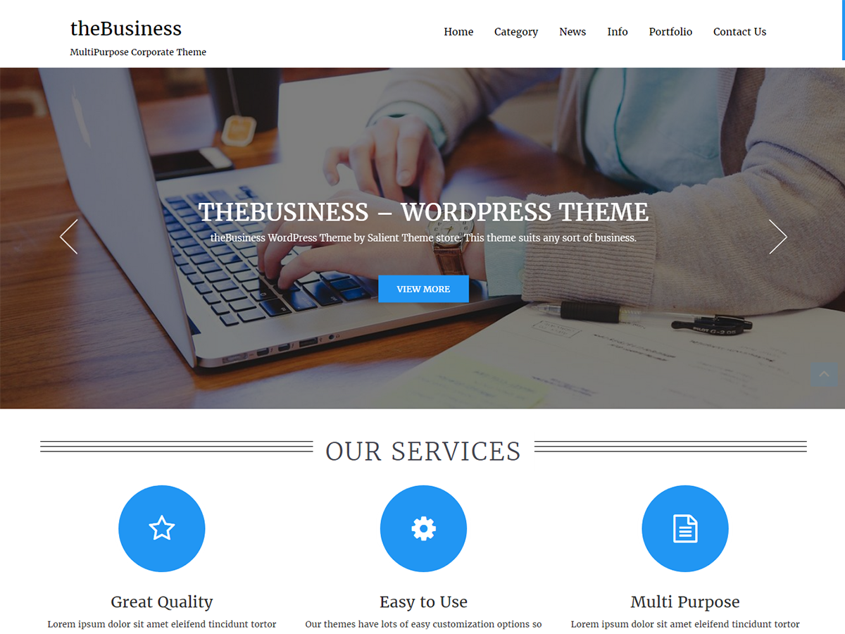 TheBusiness Preview Wordpress Theme - Rating, Reviews, Preview, Demo & Download