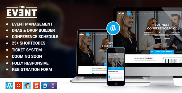 TheEvent Preview Wordpress Theme - Rating, Reviews, Preview, Demo & Download