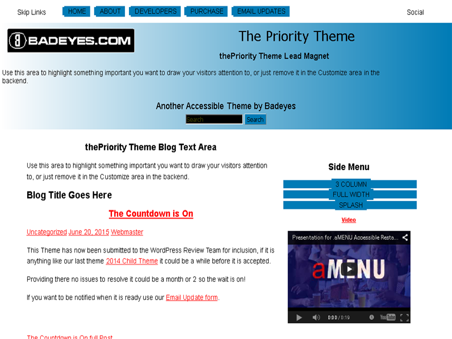 ThePriority Preview Wordpress Theme - Rating, Reviews, Preview, Demo & Download