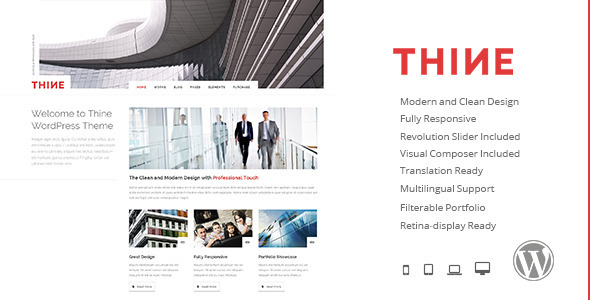 Thine Preview Wordpress Theme - Rating, Reviews, Preview, Demo & Download