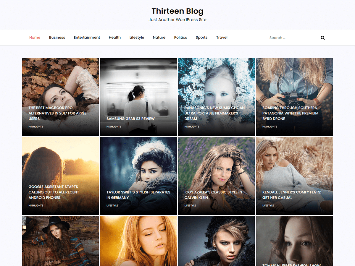 Thirteen Blog Preview Wordpress Theme - Rating, Reviews, Preview, Demo & Download