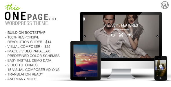 This One Preview Wordpress Theme - Rating, Reviews, Preview, Demo & Download