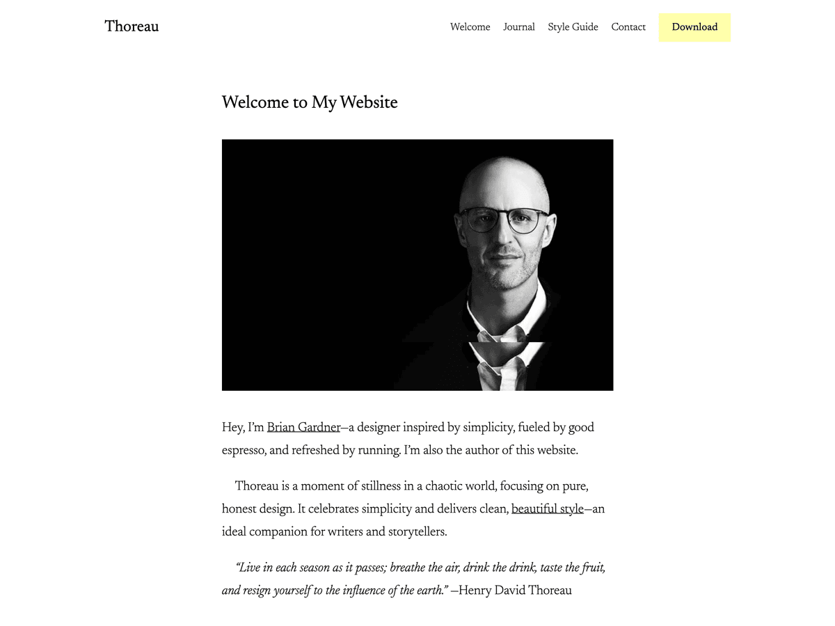 Thoreau Preview Wordpress Theme - Rating, Reviews, Preview, Demo & Download