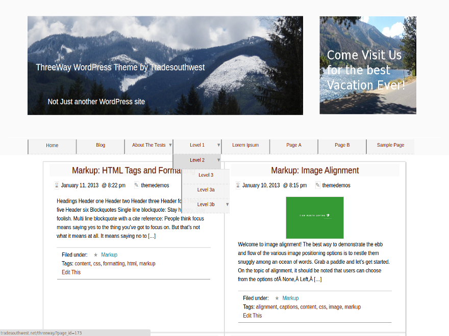Threeway Preview Wordpress Theme - Rating, Reviews, Preview, Demo & Download