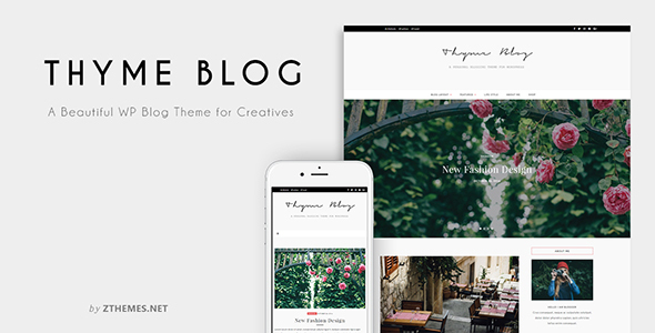 Thyme Preview Wordpress Theme - Rating, Reviews, Preview, Demo & Download