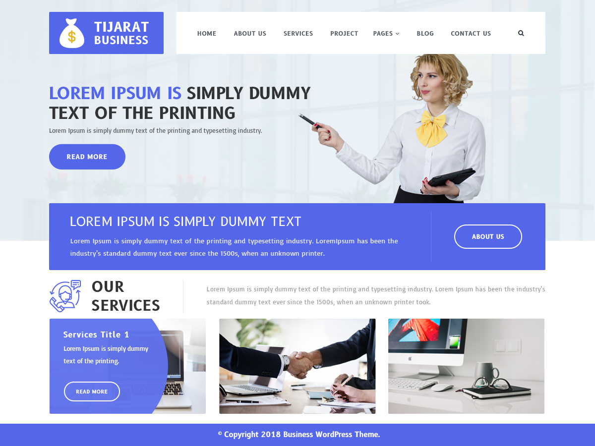 Tijarat Business Preview Wordpress Theme - Rating, Reviews, Preview, Demo & Download