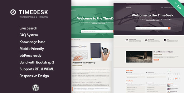 TimeDesk Preview Wordpress Theme - Rating, Reviews, Preview, Demo & Download