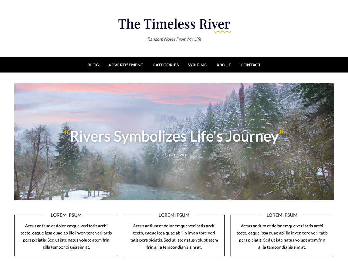 Timeless Minimal Preview Wordpress Theme - Rating, Reviews, Preview, Demo & Download