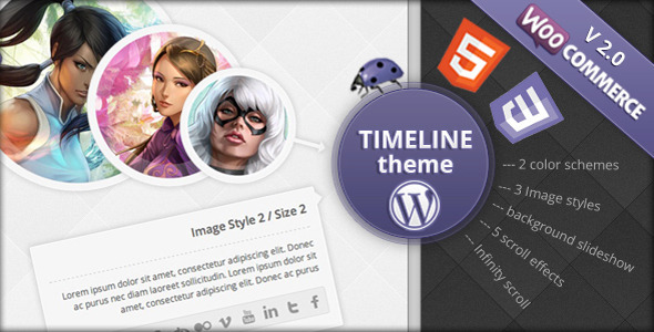Timeline ECommerce Preview Wordpress Theme - Rating, Reviews, Preview, Demo & Download