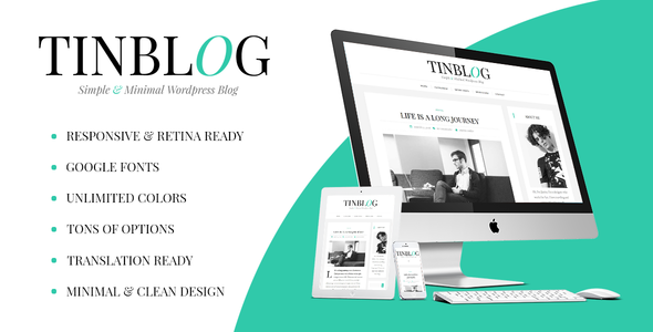 Tinblog Preview Wordpress Theme - Rating, Reviews, Preview, Demo & Download
