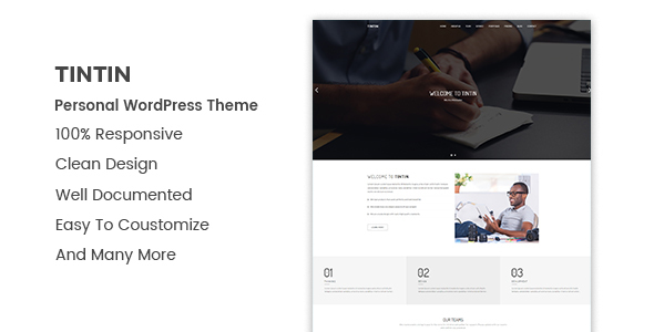 Tintin Preview Wordpress Theme - Rating, Reviews, Preview, Demo & Download