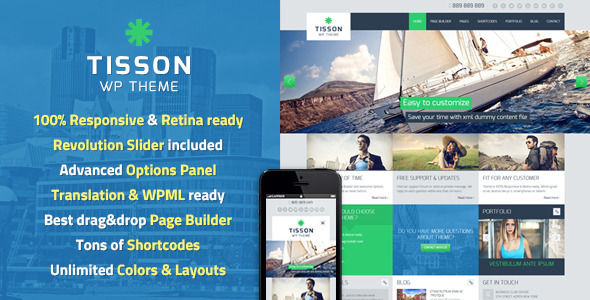 Tisson Premium Preview Wordpress Theme - Rating, Reviews, Preview, Demo & Download