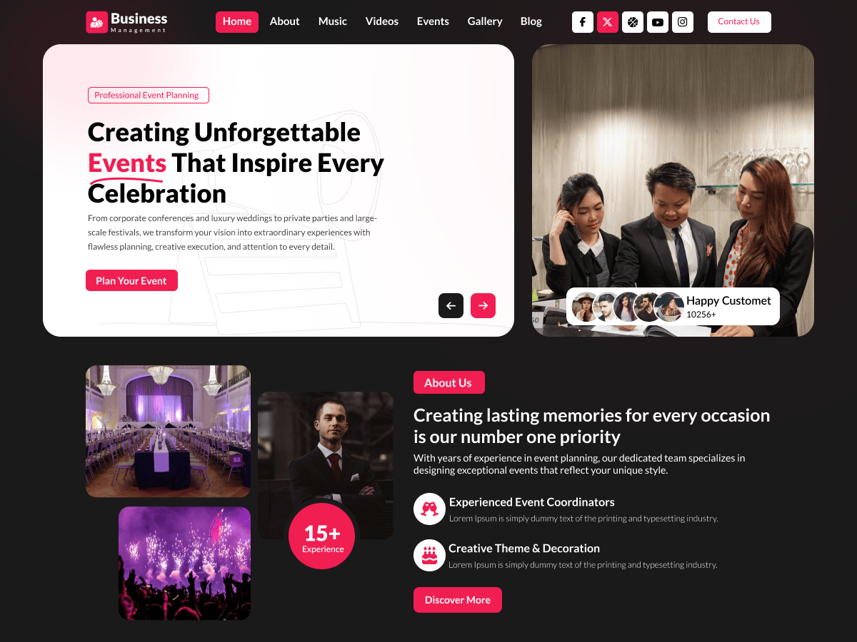 Titan Event Preview Wordpress Theme - Rating, Reviews, Preview, Demo & Download