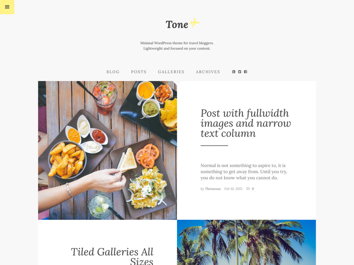 Tone Preview Wordpress Theme - Rating, Reviews, Preview, Demo & Download
