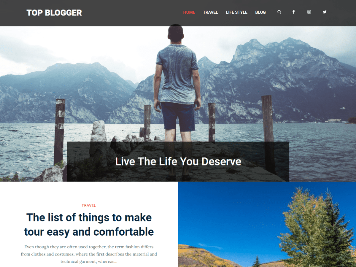Top Blogger Preview Wordpress Theme - Rating, Reviews, Preview, Demo & Download