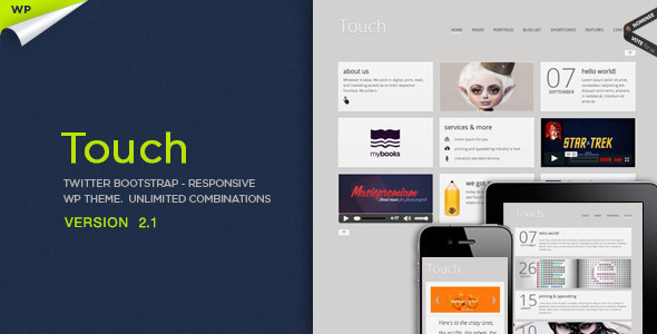Touch Responsive Preview Wordpress Theme - Rating, Reviews, Preview, Demo & Download