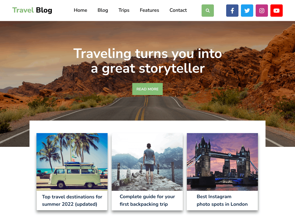 Tourism Guide Preview Wordpress Theme - Rating, Reviews, Preview, Demo & Download