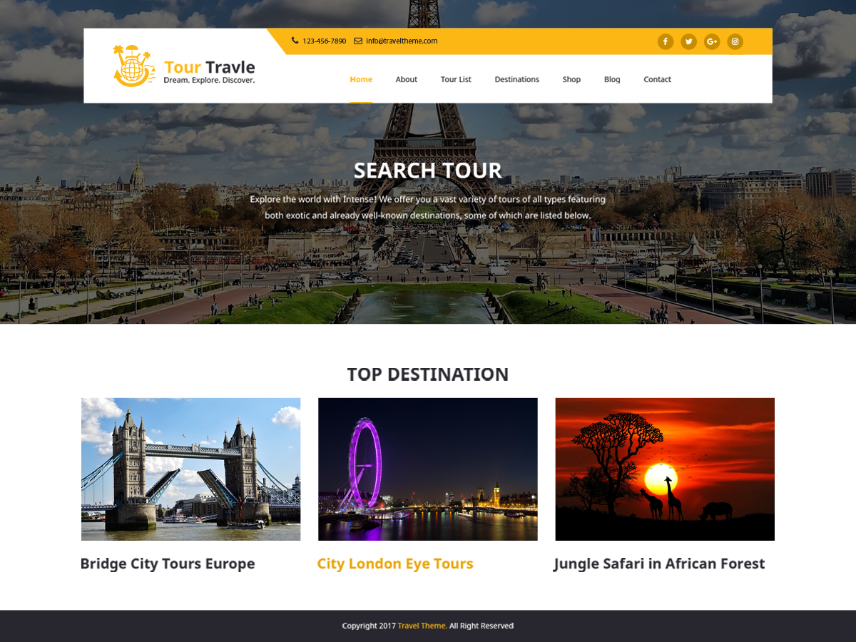 Tours And Preview Wordpress Theme - Rating, Reviews, Preview, Demo & Download