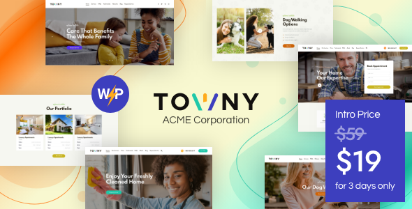 Towny Preview Wordpress Theme - Rating, Reviews, Preview, Demo & Download
