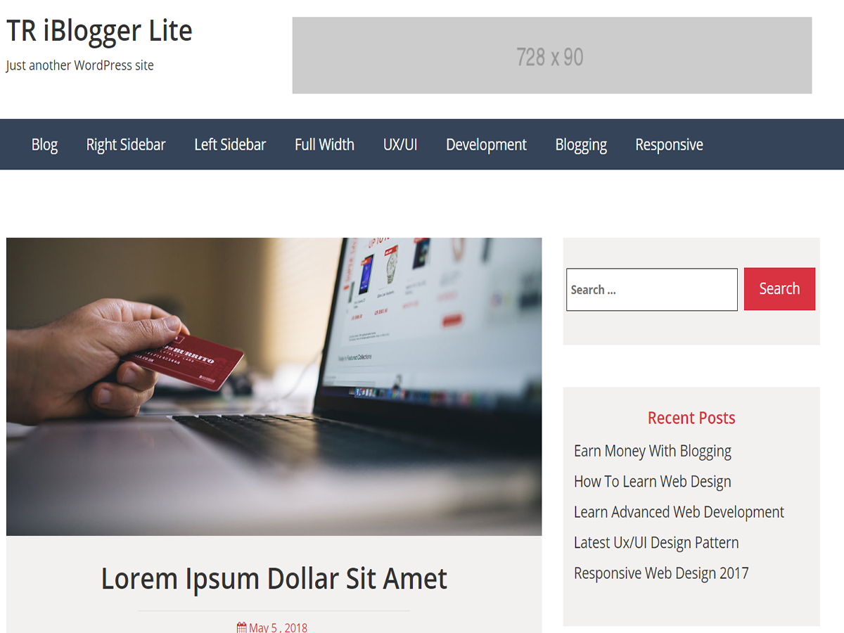 TR IBlogger Preview Wordpress Theme - Rating, Reviews, Preview, Demo & Download