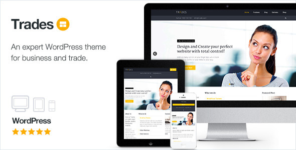 Trades Preview Wordpress Theme - Rating, Reviews, Preview, Demo & Download