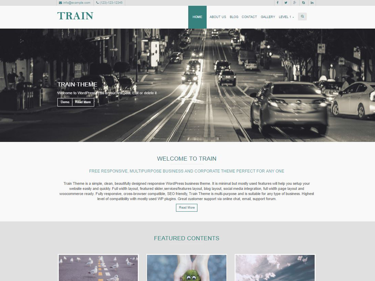 Train Preview Wordpress Theme - Rating, Reviews, Preview, Demo & Download