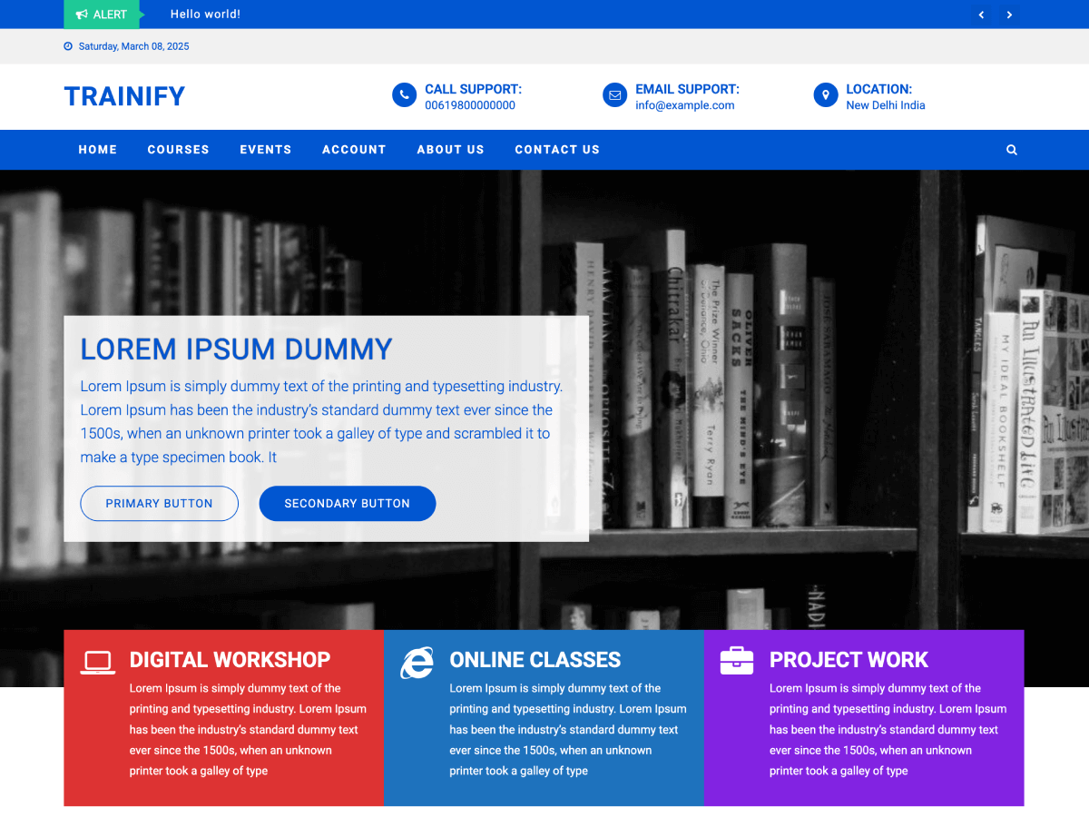 Trainify Preview Wordpress Theme - Rating, Reviews, Preview, Demo & Download