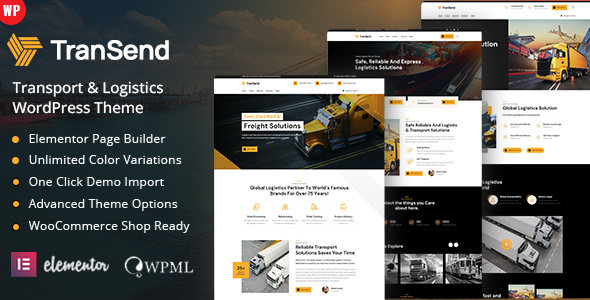 TranSend Preview Wordpress Theme - Rating, Reviews, Preview, Demo & Download