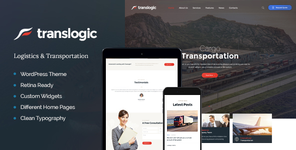 Translogic Preview Wordpress Theme - Rating, Reviews, Preview, Demo & Download