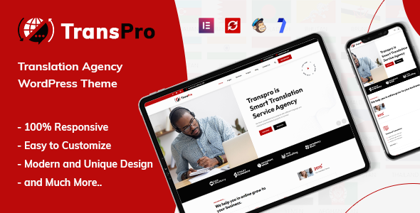TransPro Preview Wordpress Theme - Rating, Reviews, Preview, Demo & Download