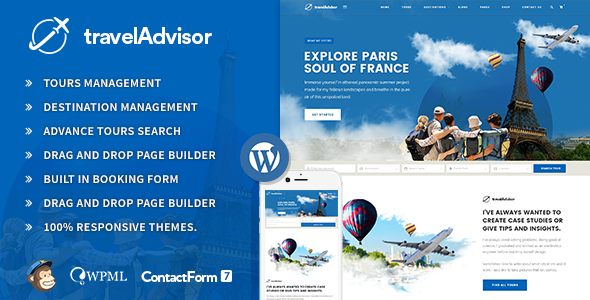 Travel Advisor Preview Wordpress Theme - Rating, Reviews, Preview, Demo & Download