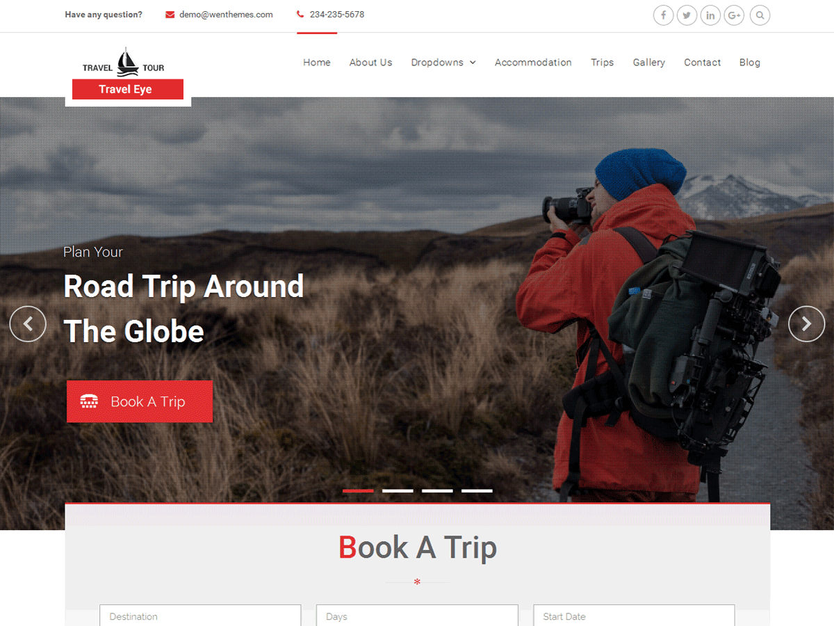 Travel Eye Preview Wordpress Theme - Rating, Reviews, Preview, Demo & Download