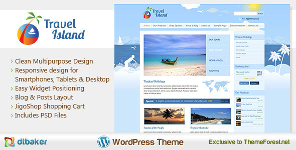 Travel Island Preview Wordpress Theme - Rating, Reviews, Preview, Demo & Download