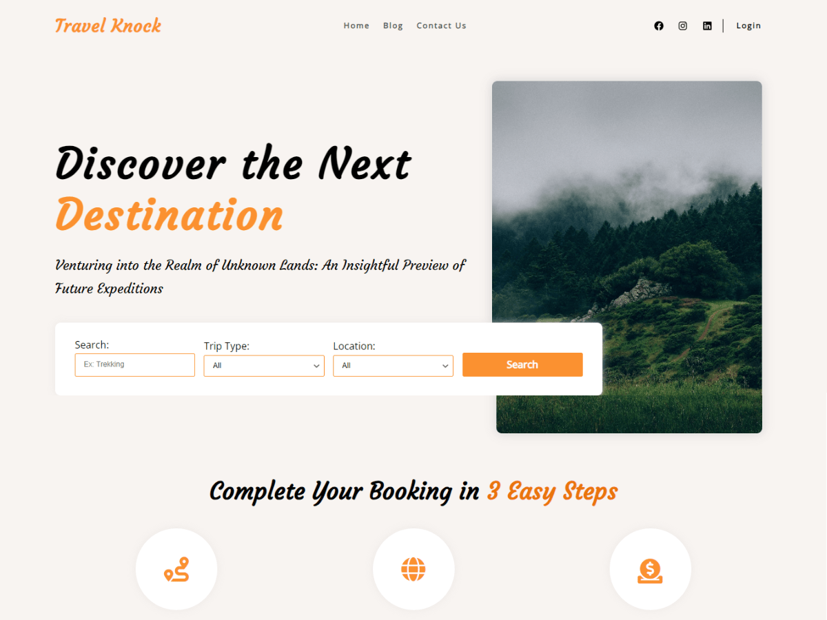 Travel Knock Preview Wordpress Theme - Rating, Reviews, Preview, Demo & Download